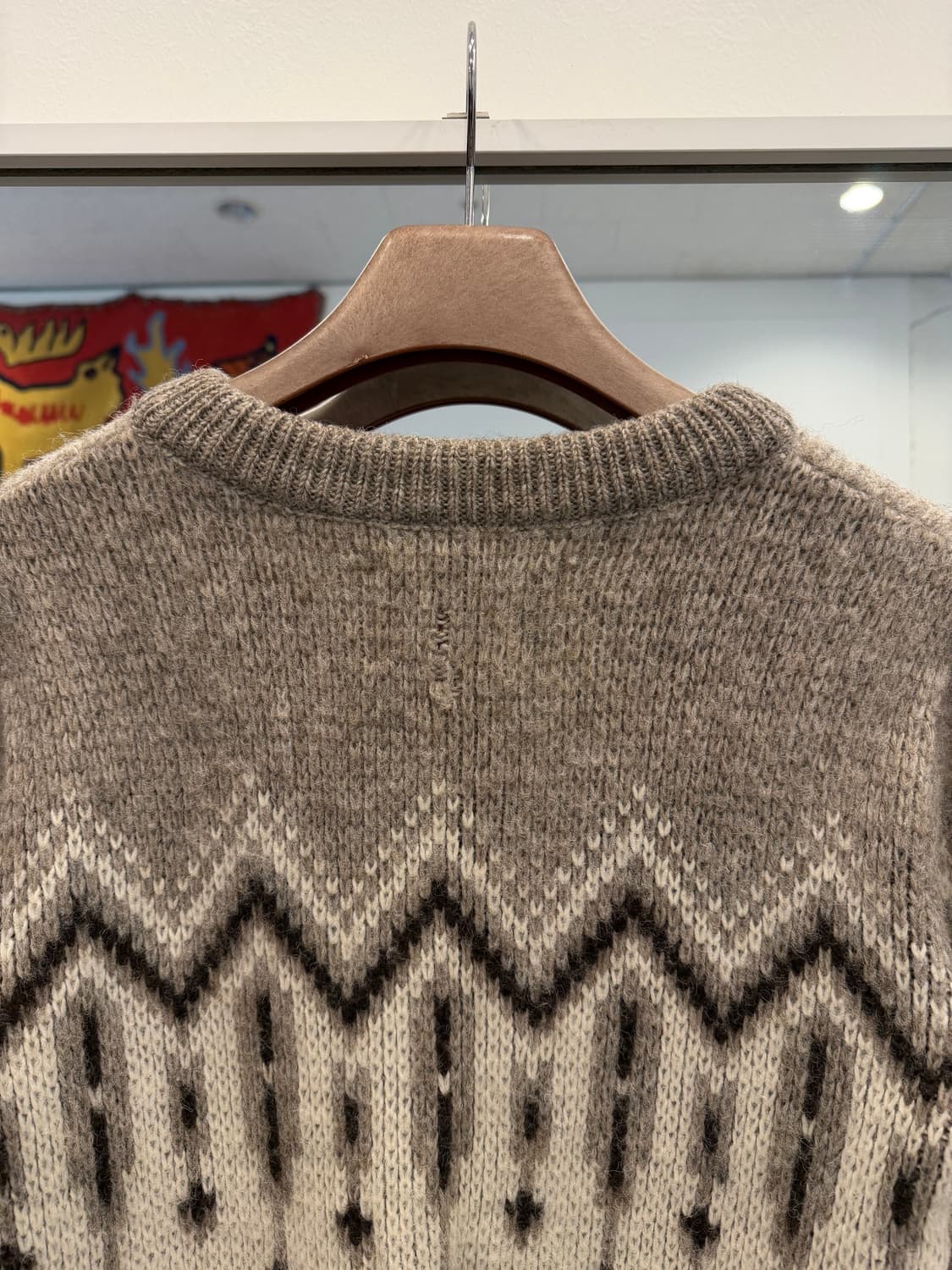 90s Brown Bison 빈티지 버진울 니트 (made Canada) 상품이미지5