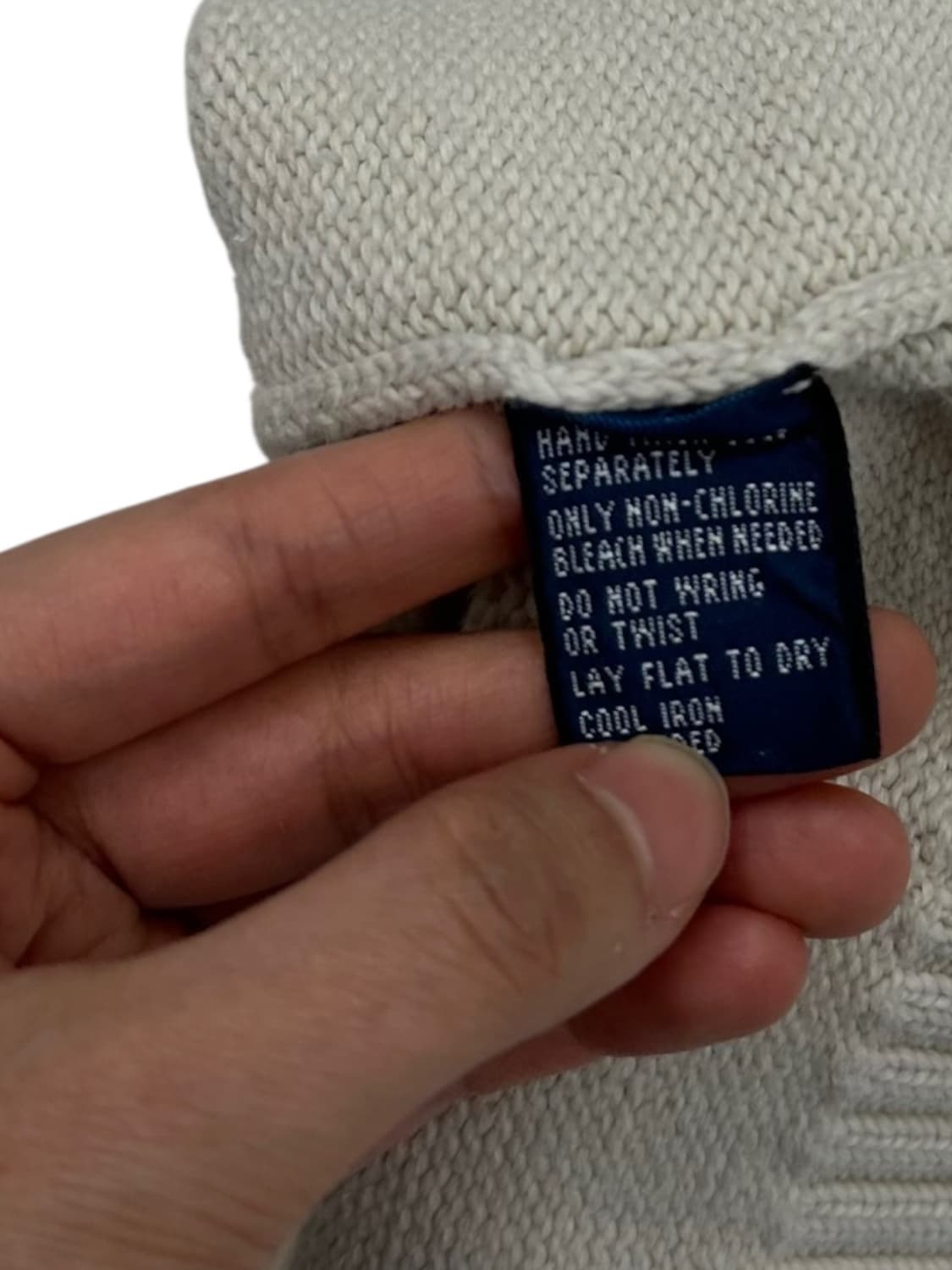 00s 폴로 코튼니트 아이보리 (XL~2XL) 상품이미지10