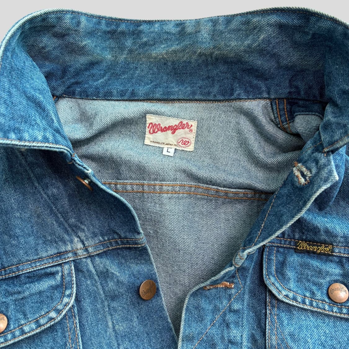 (L)90s-00s Wrangler 랭글러 124mj 데님자켓 상품이미지5