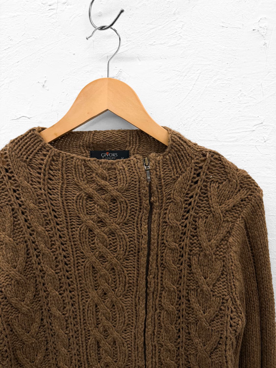 givors 케이블 니트집업 상품이미지2