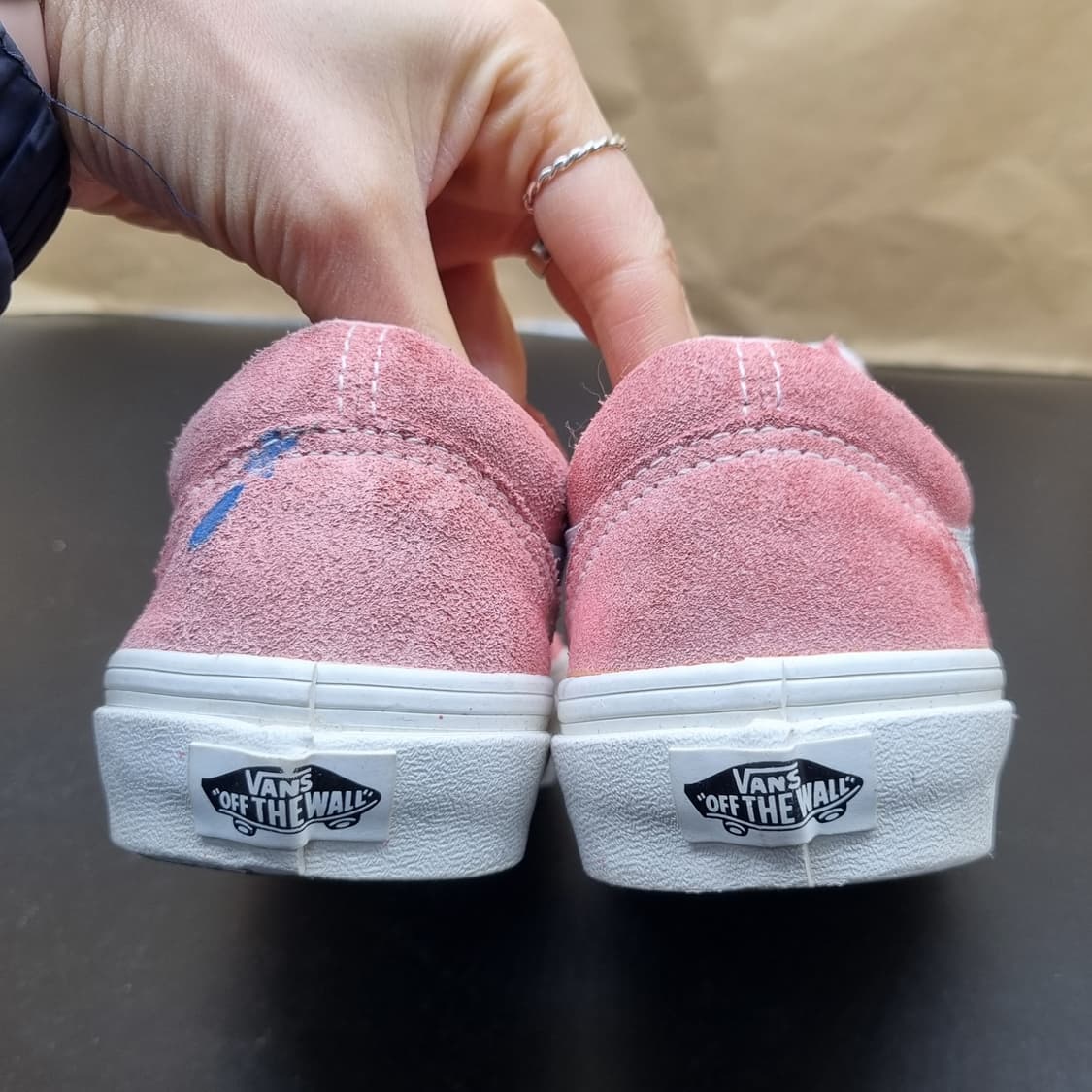 반스 올드스쿨 핑크 스니커즈 225 상품이미지4