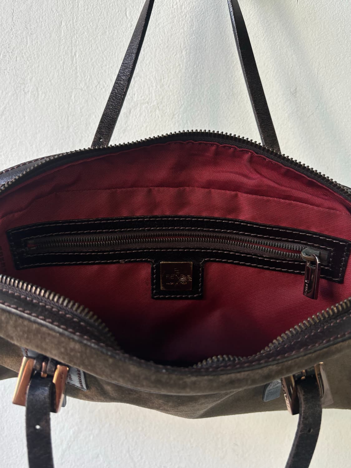 펜디 스웨이드 미니 보스턴 상품이미지10