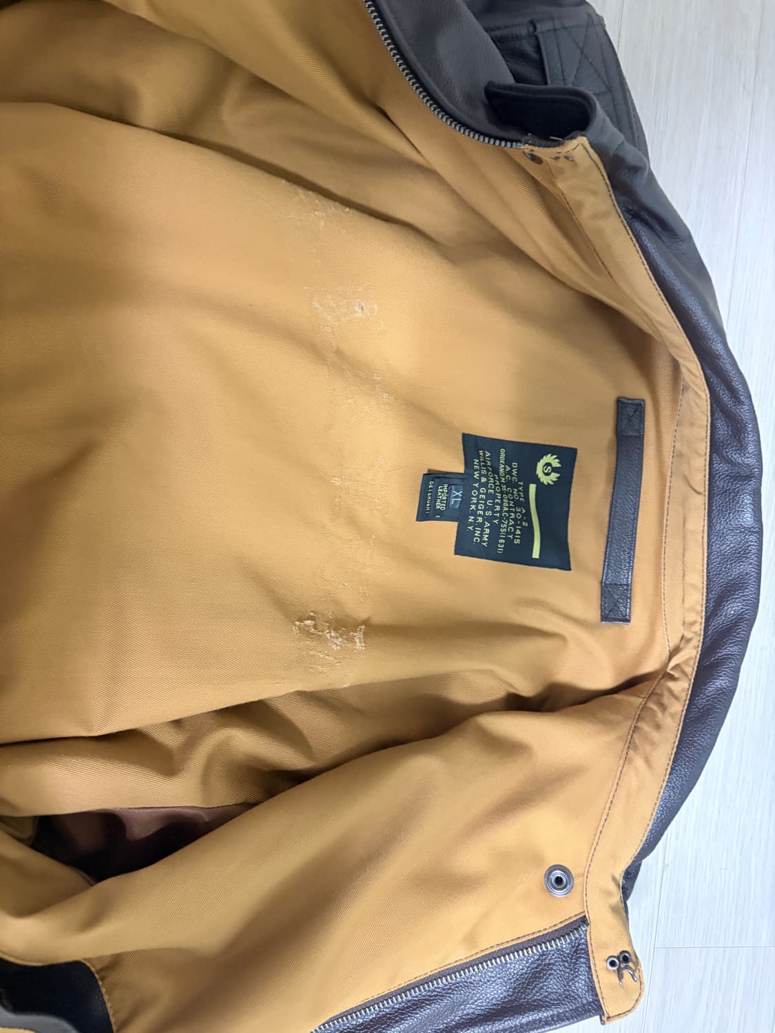 알리 a2 소가죽 자켓 상품이미지3