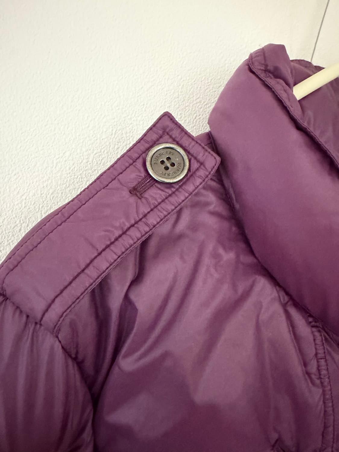 버버리 여성 구스 퍼플 패딩 M 상품이미지6