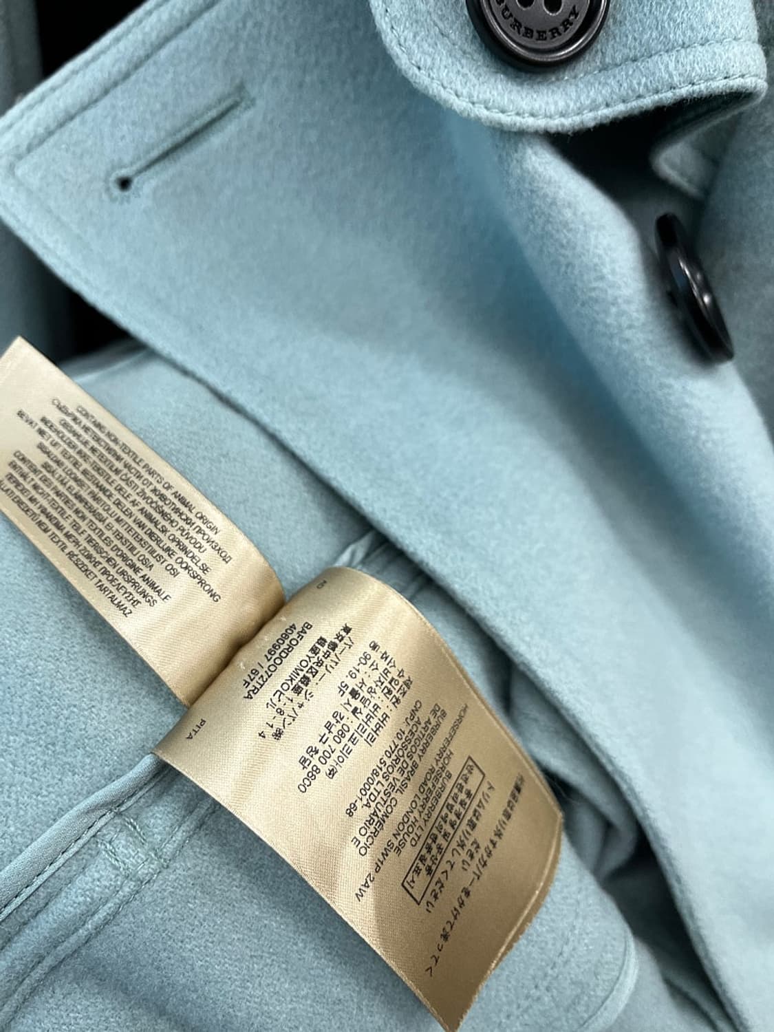 여) 버버리 캐시미어100% 코트  상품이미지9