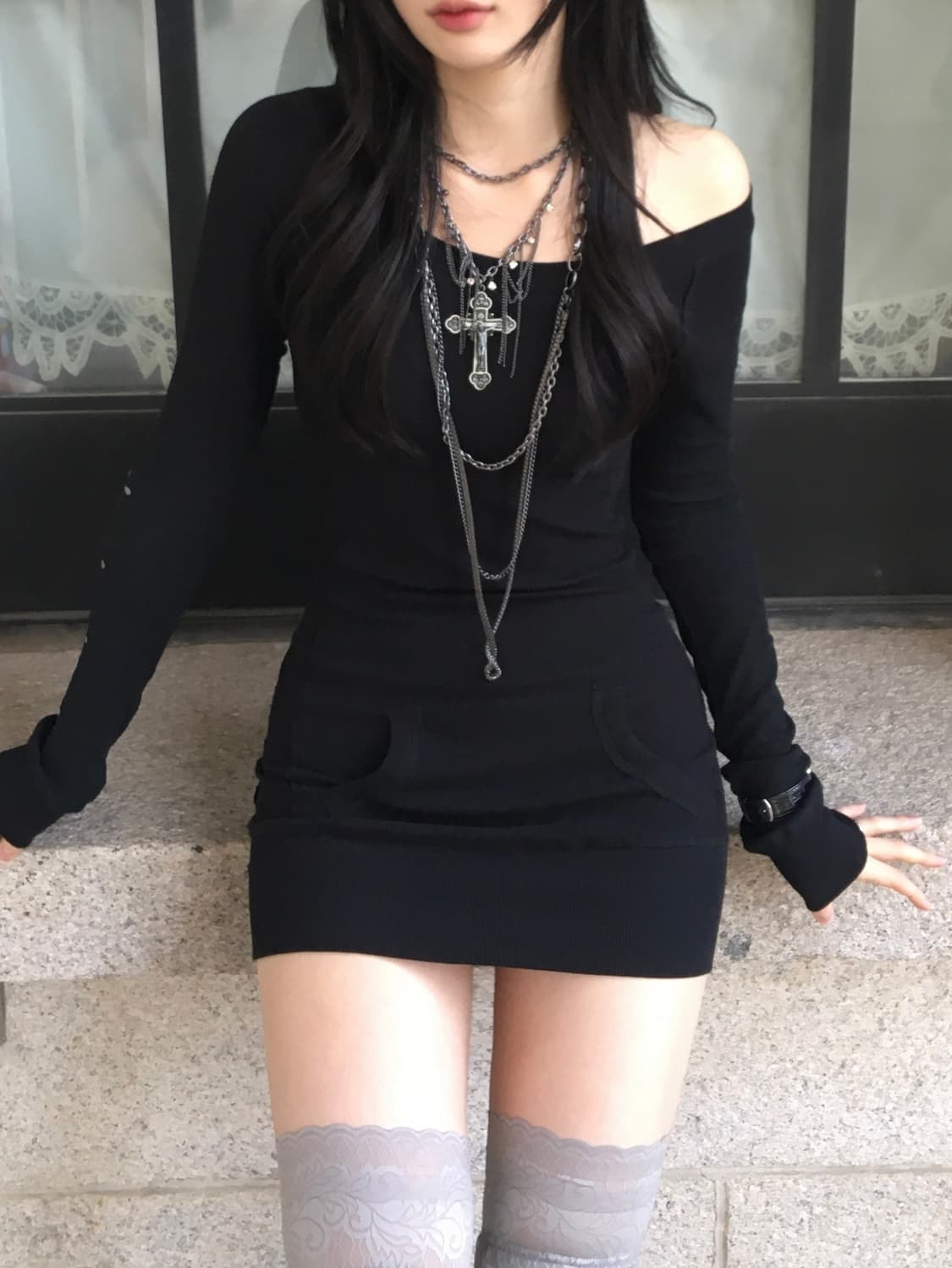 Vintage Cross Necklace 상품이미지3