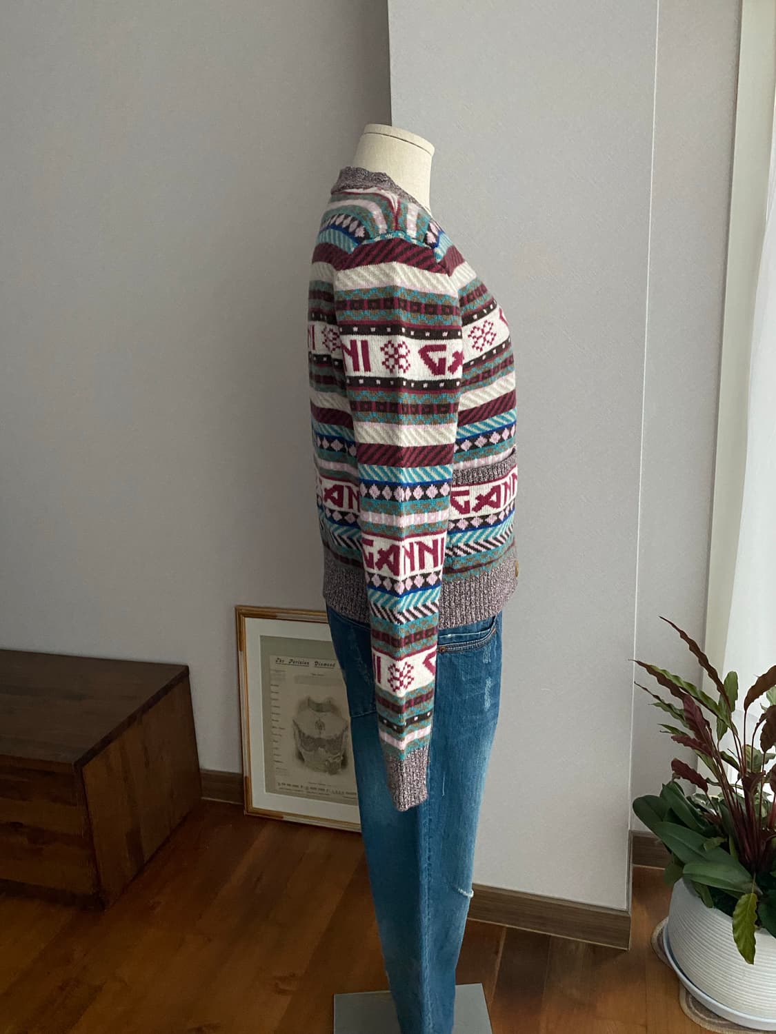 GANNI 가니 울 가디건(XS) 상품이미지5