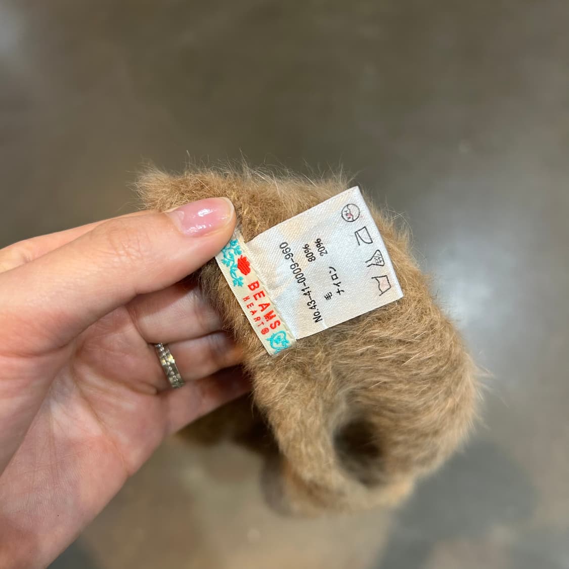 Beams 카멜 퍼 베레모 상품이미지3