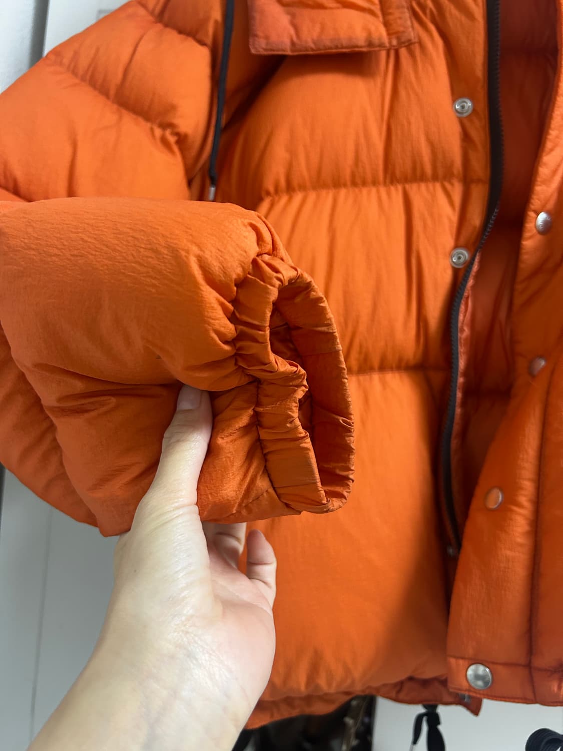 단톤 화이트구스 패딩 오렌지M 상품이미지2