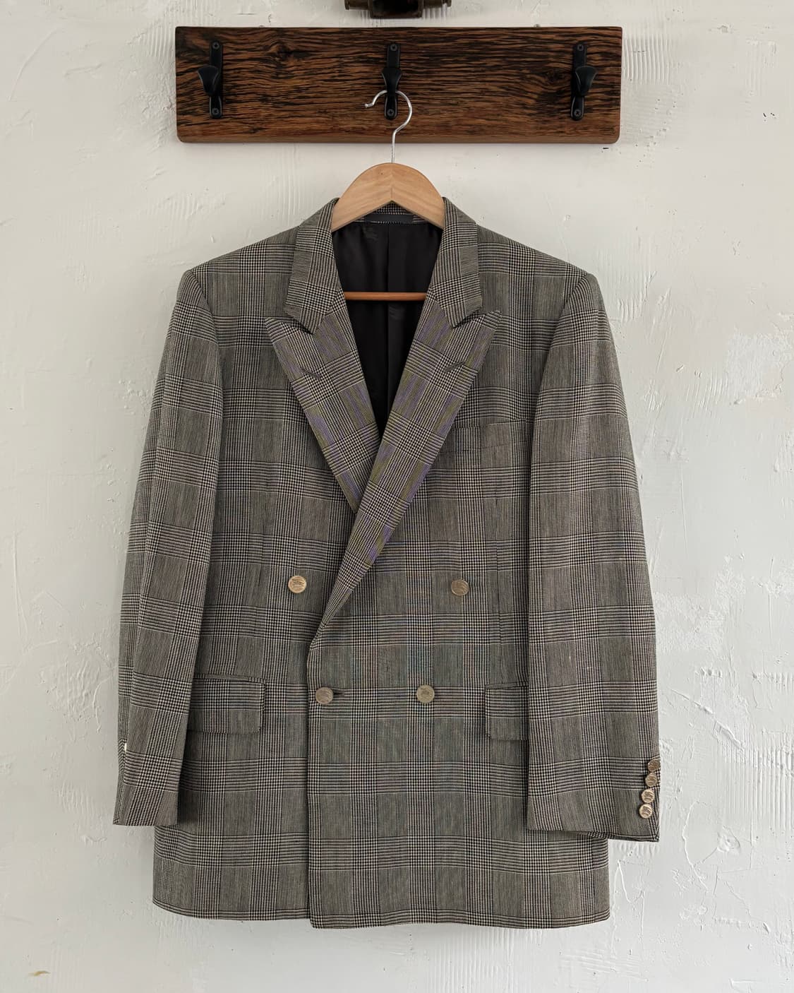 Burberry 버버리 체크패턴 더블 블레이저 상품이미지1