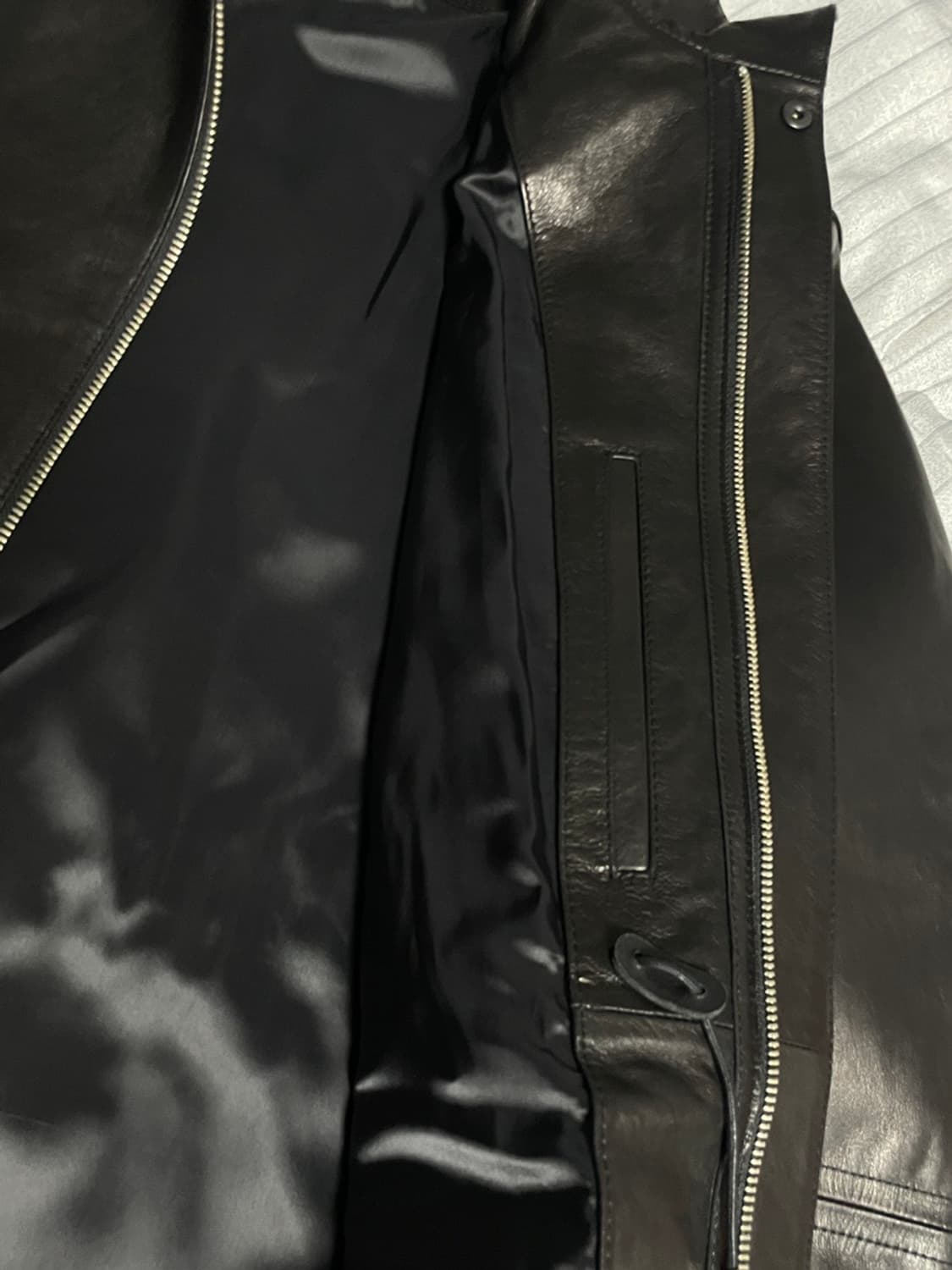 24)youth 유스 Leather High Neck Half Coat 상품이미지3