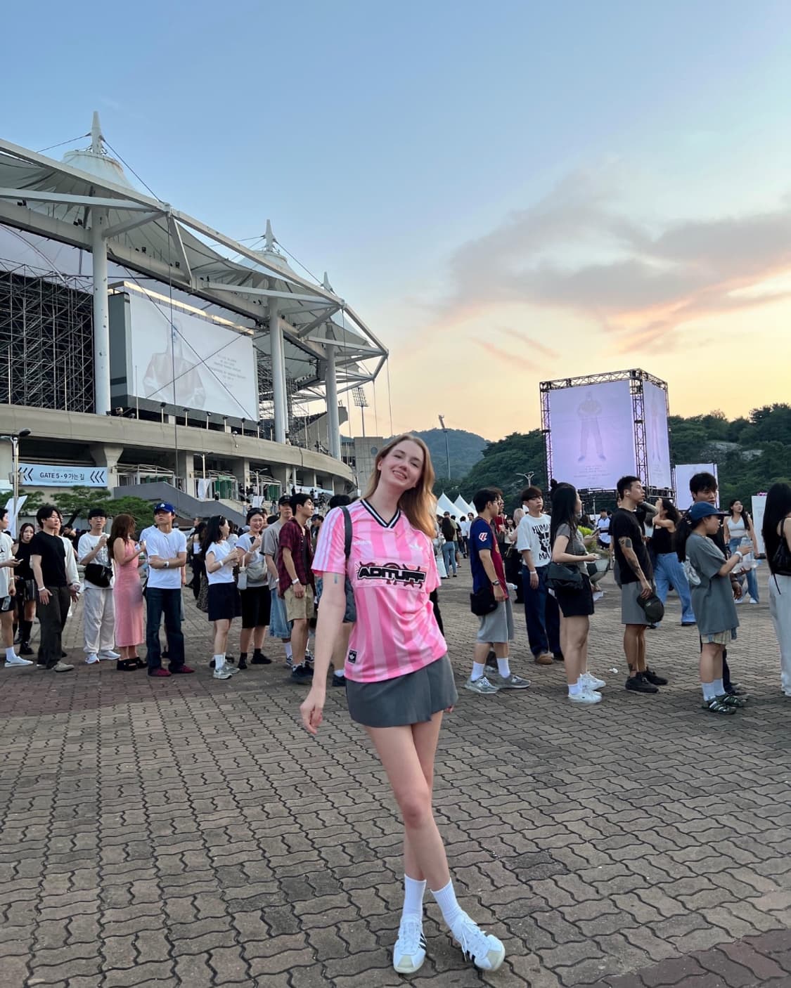 아디다스 핑크 축구 져지 (M) 상품이미지3