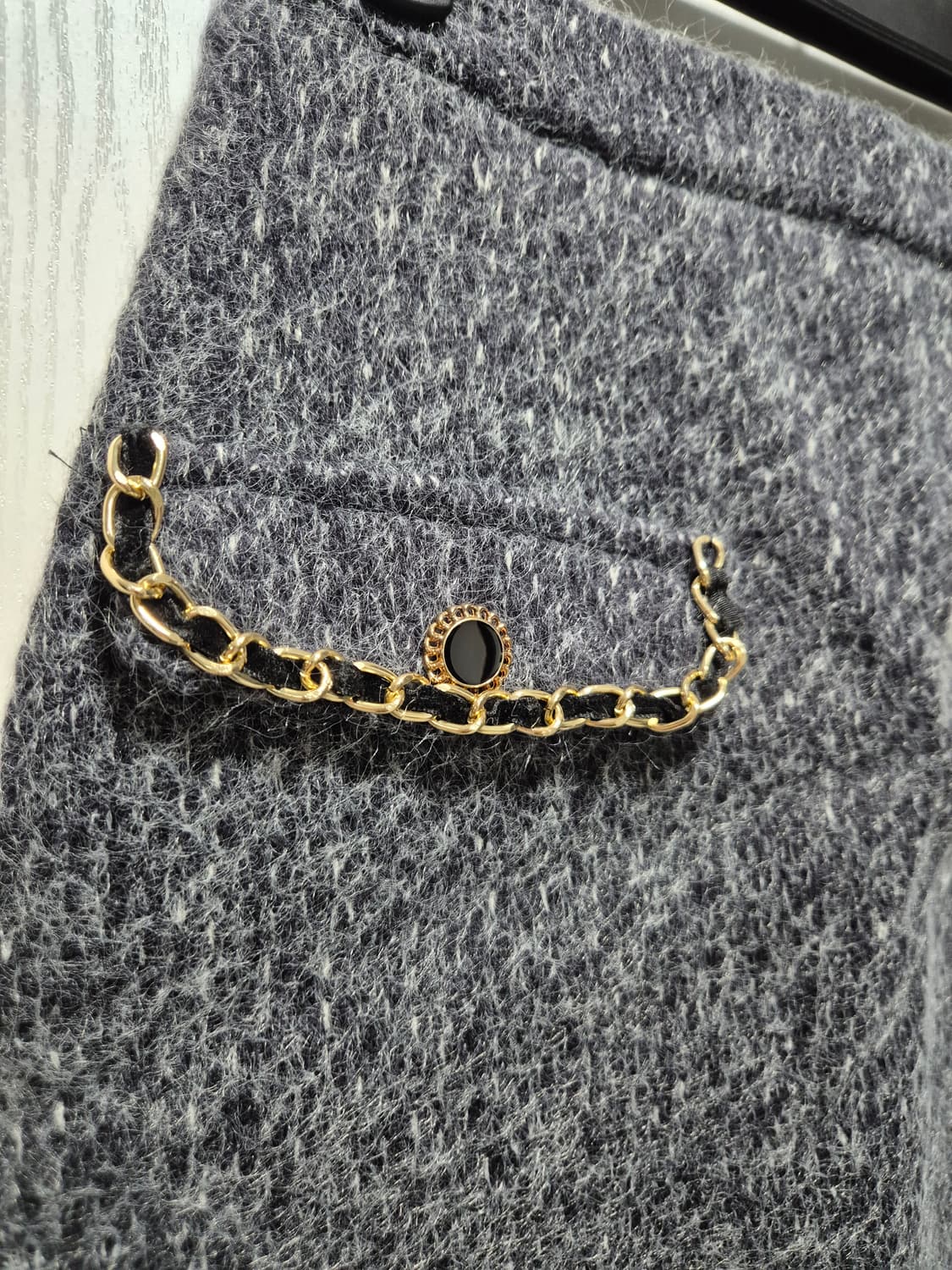 (세일)(새상품)누빔 트위드 셋업 자켓 스커트 상품이미지9