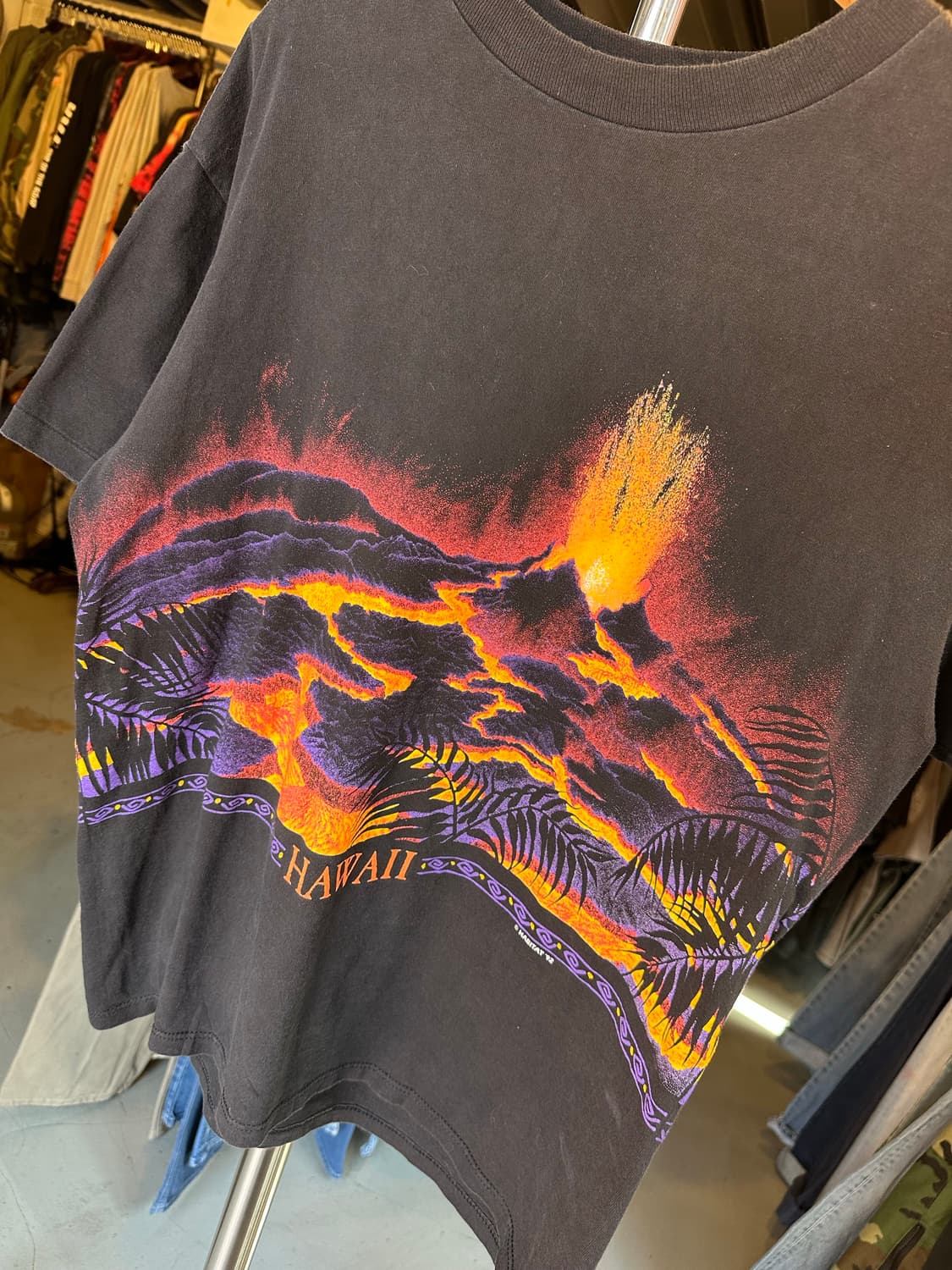 90s 하와이 Hawaii 싱글스티치 프린팅 티셔츠 1992 상품이미지4