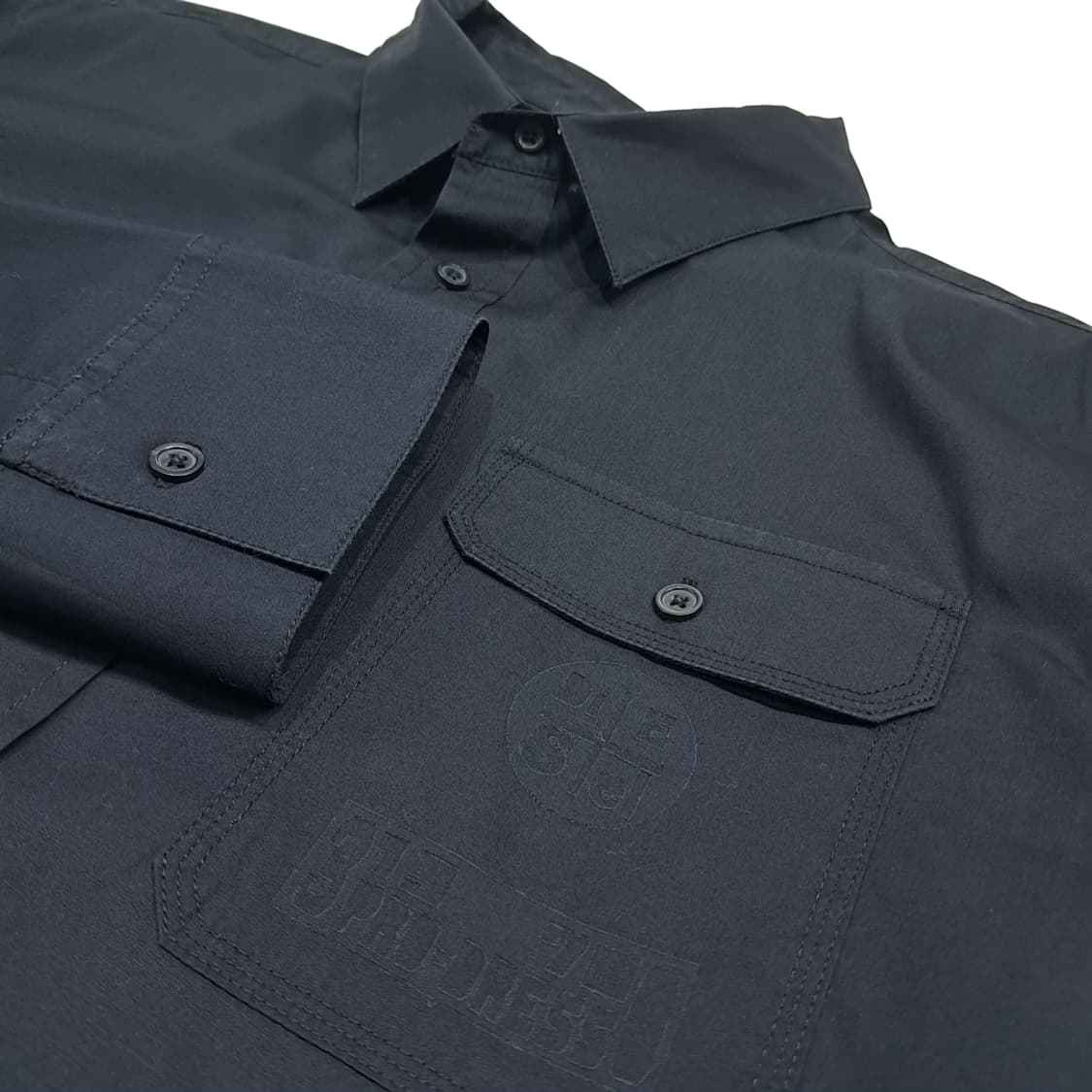 CL496 XL 디젤 00s 터키판 스판 모히칸 블랙 셔츠 남방 상품이미지5