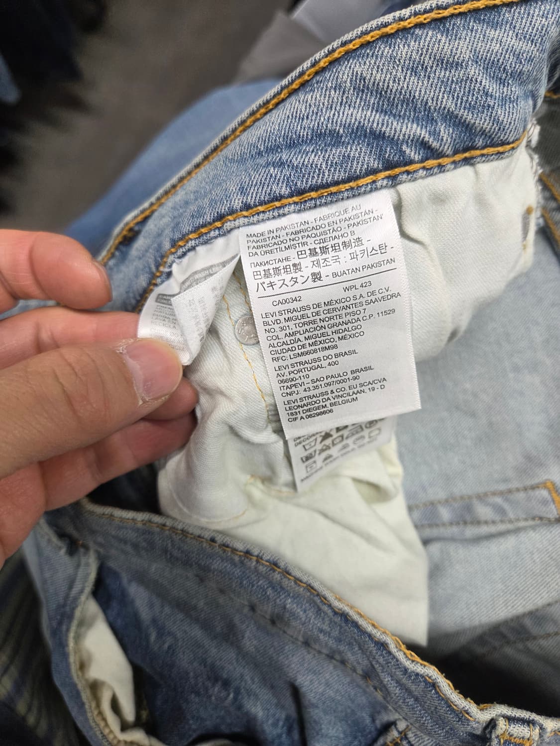 리바이스 빈티지 502 연청 데님팬츠 36 상품이미지4