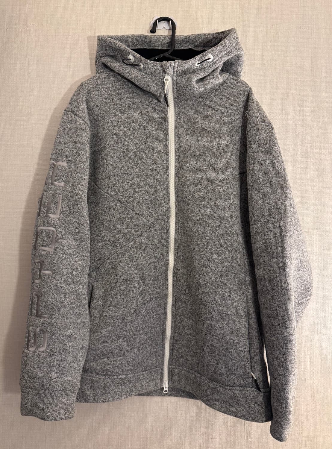 [XXL]스파이더 니트플리스 후드집업 상품이미지3