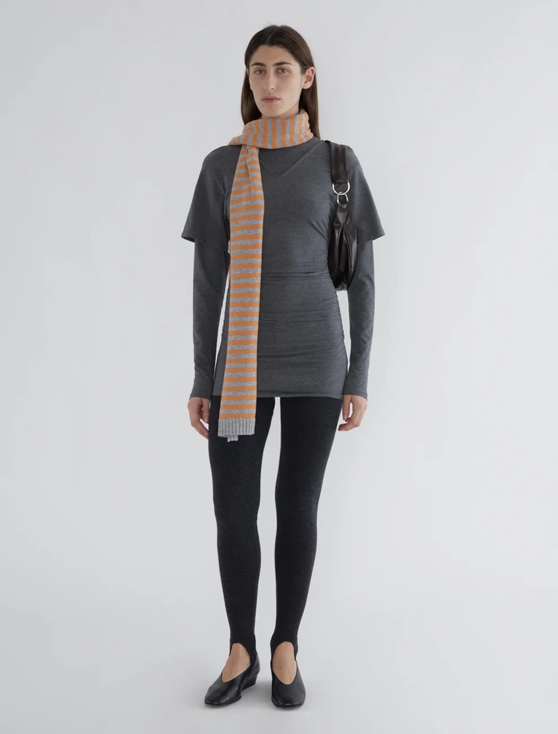 팔로마울 Bela 스트라이프 머플러/그레이 상품이미지6