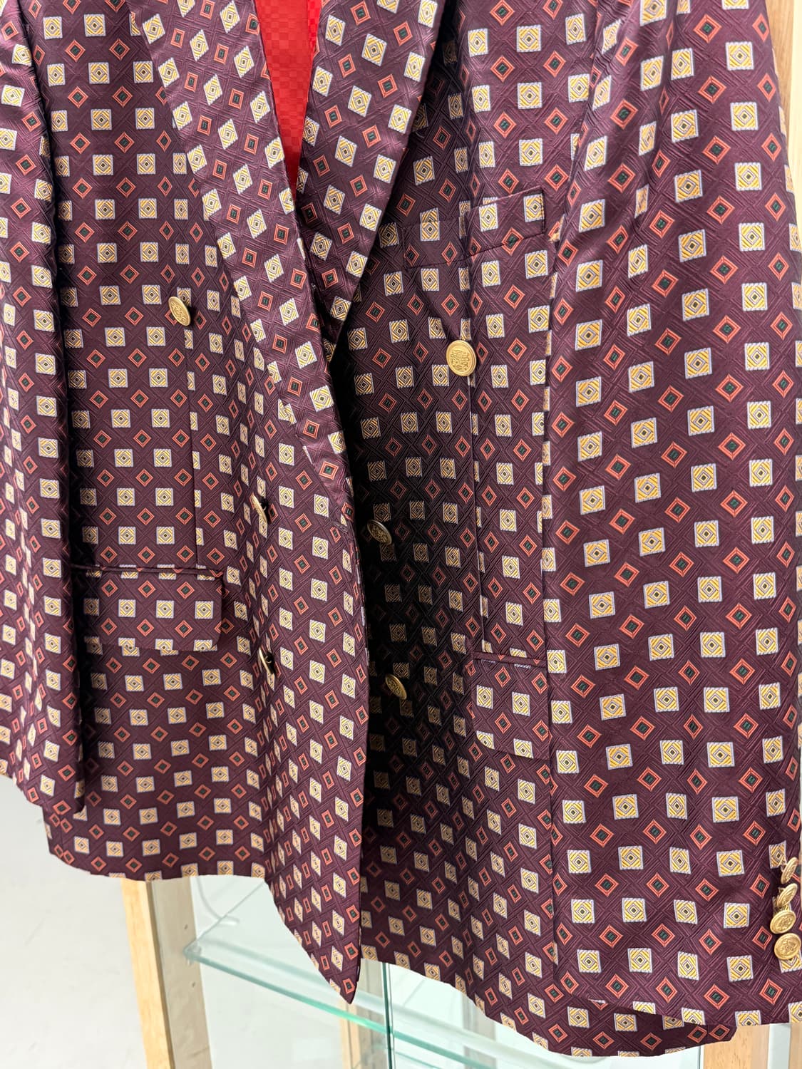 80s geometry double jacket  상품이미지4