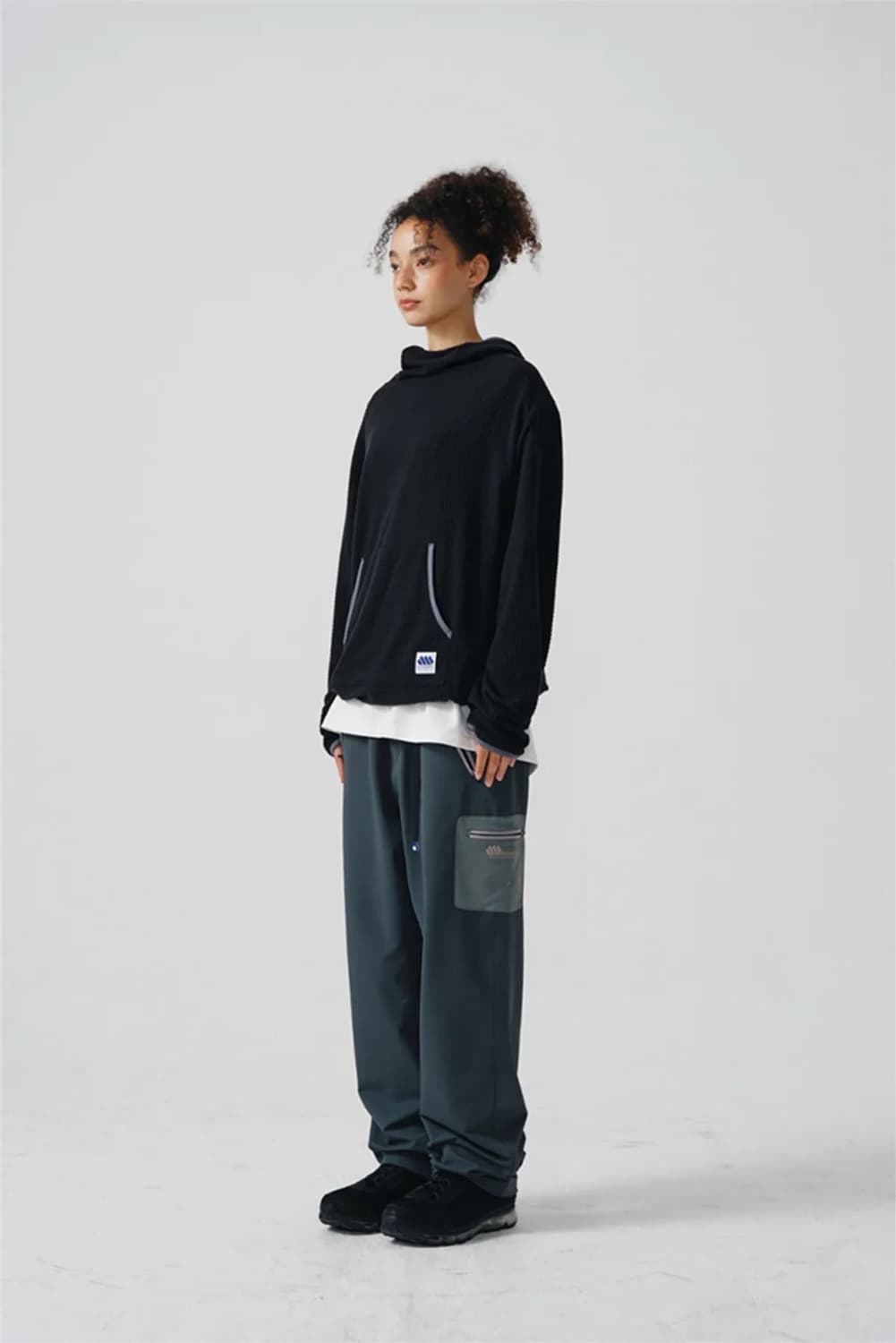 매든 FUNNY PULLOVER HOODIE BLACK M 상품이미지2