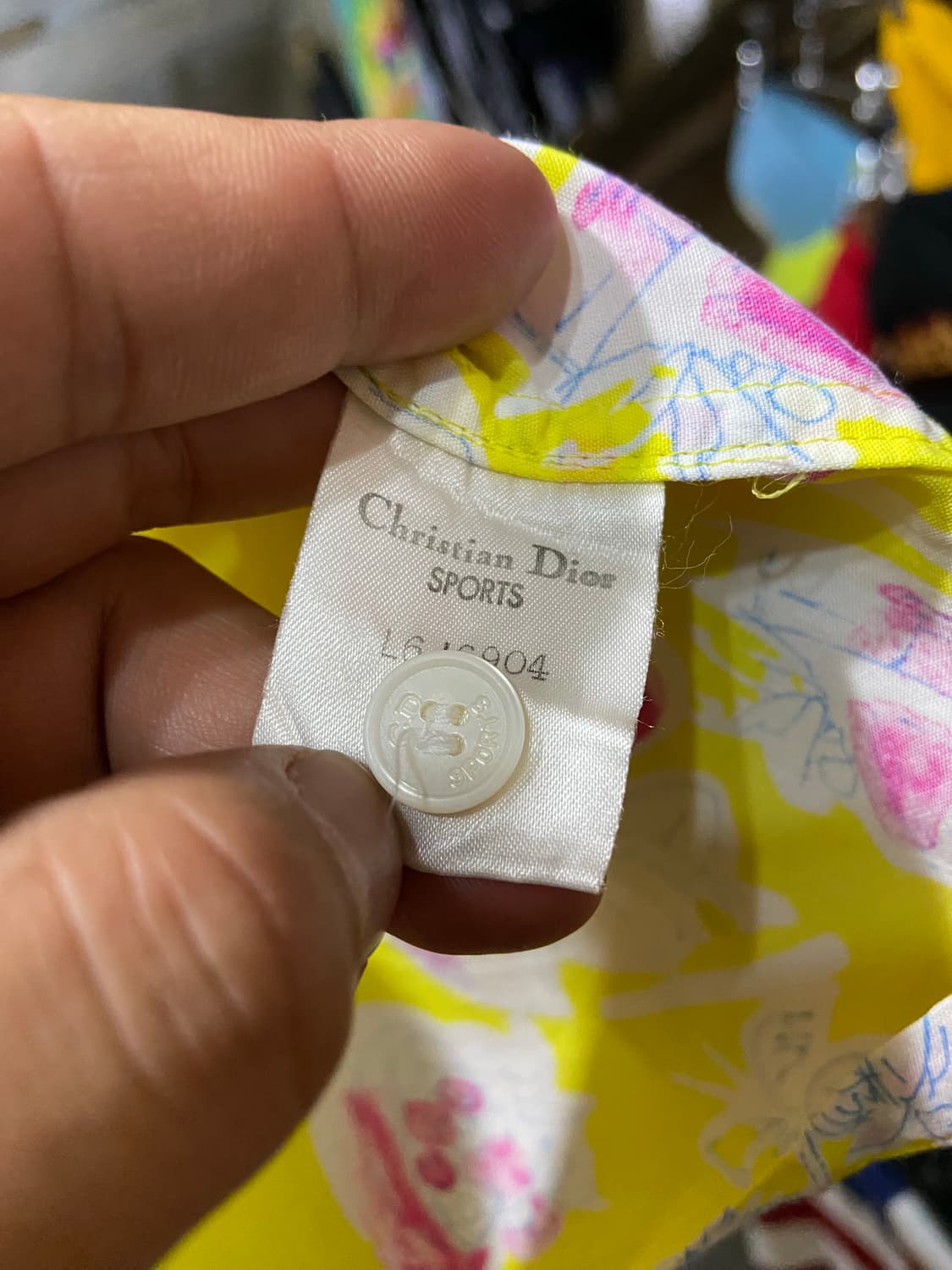 90s Christian Dior 크리스찬 디올 여성 하와이안 셔츠 상품이미지7