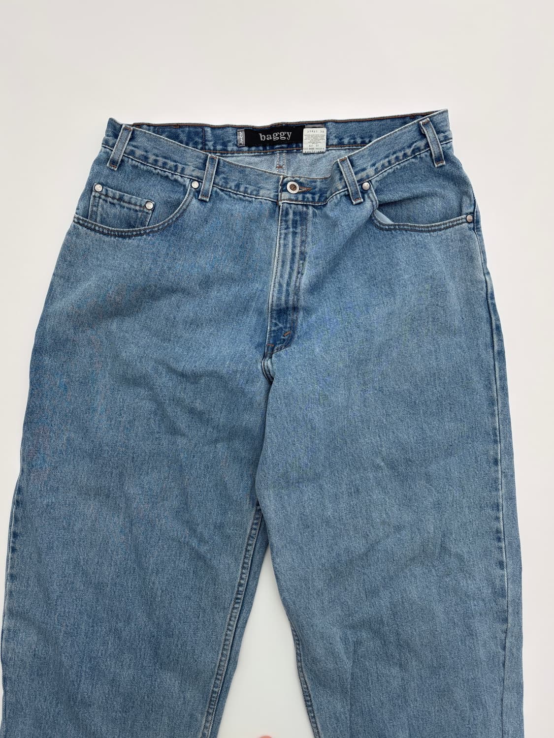 90s 리바이스 실버탭 배기진 연청 상품이미지1