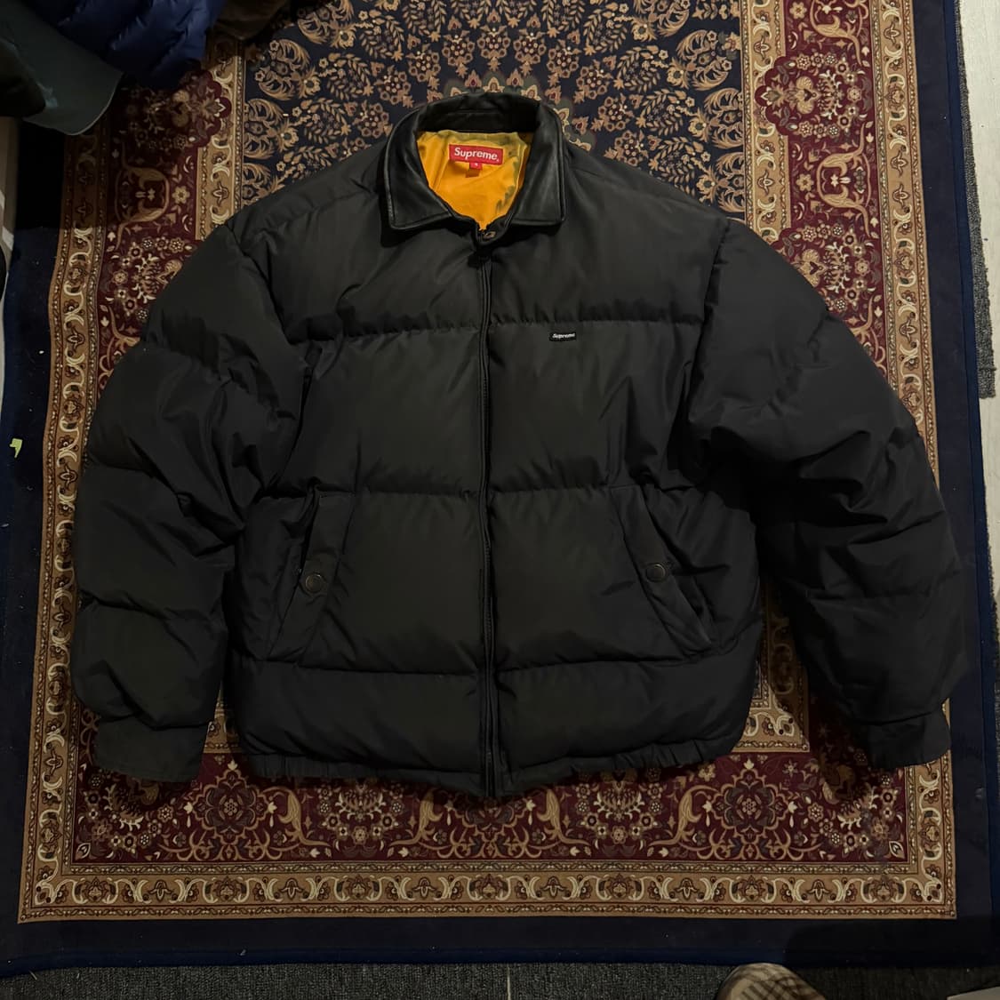 슈프림 레더카라 푸퍼패딩 s 상품이미지1
