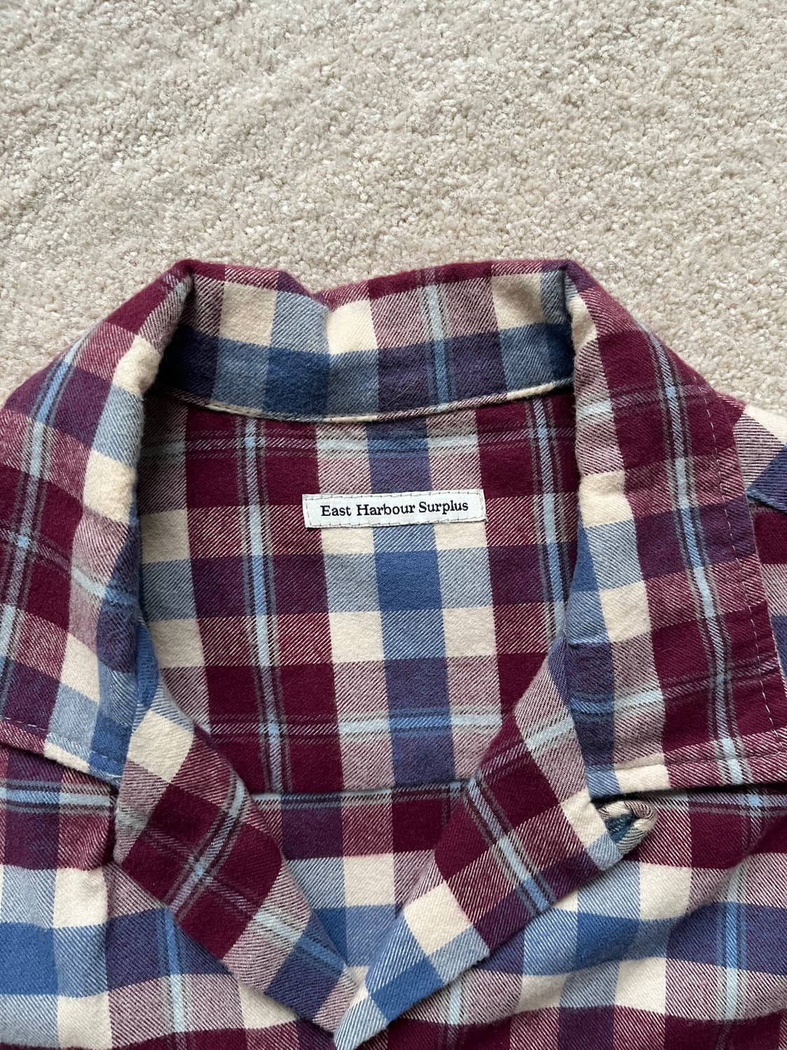 East Harbour Surplus 체크 플란넬 셔츠 (100-103) 상품이미지4