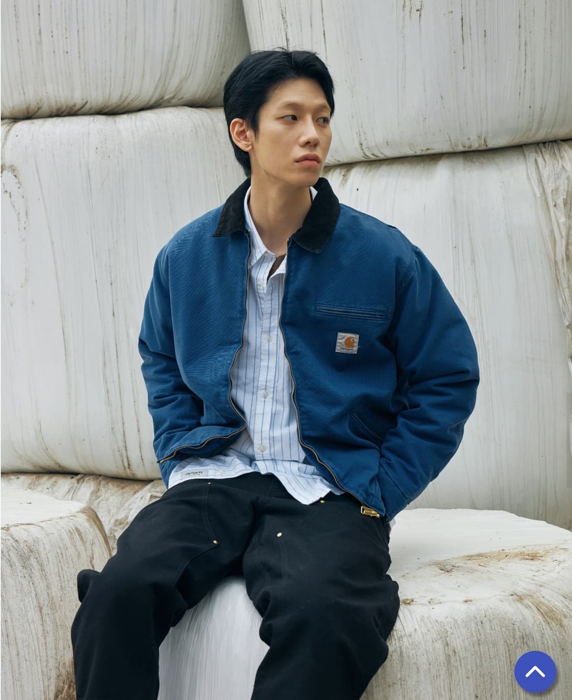 칼하트 WIP OG 디트로이트 자켓 에어포스 블루 XL 상품이미지7