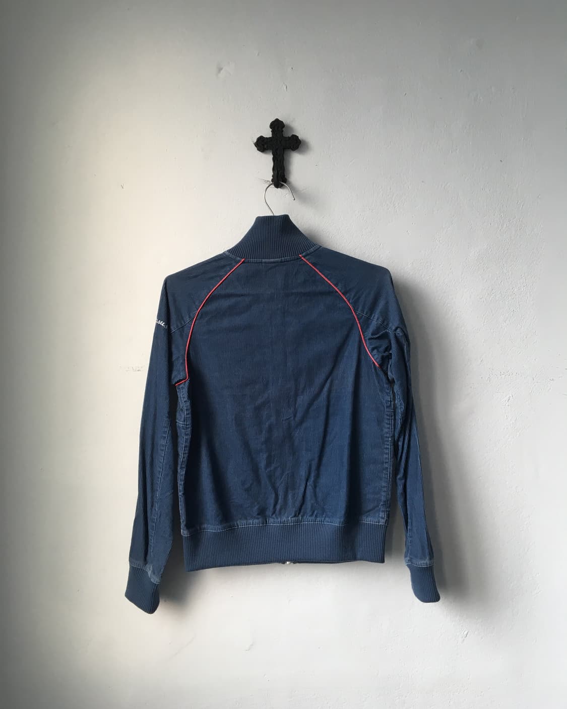 Slim fit ribbed high neck zip up 상품이미지3
