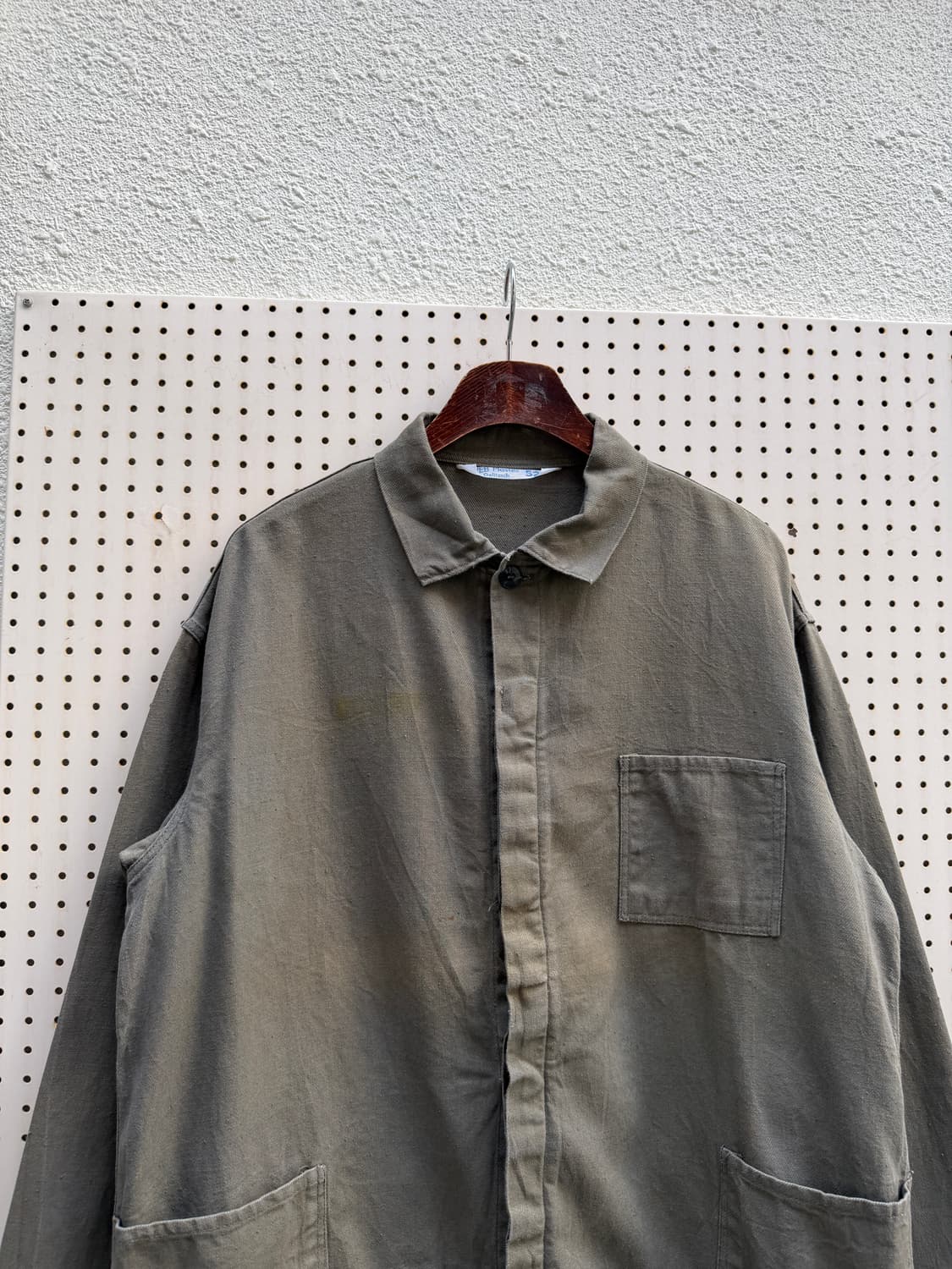 1970s FADED OLIVE KHAKI GERMAN 70s독일워크자켓 상품이미지5