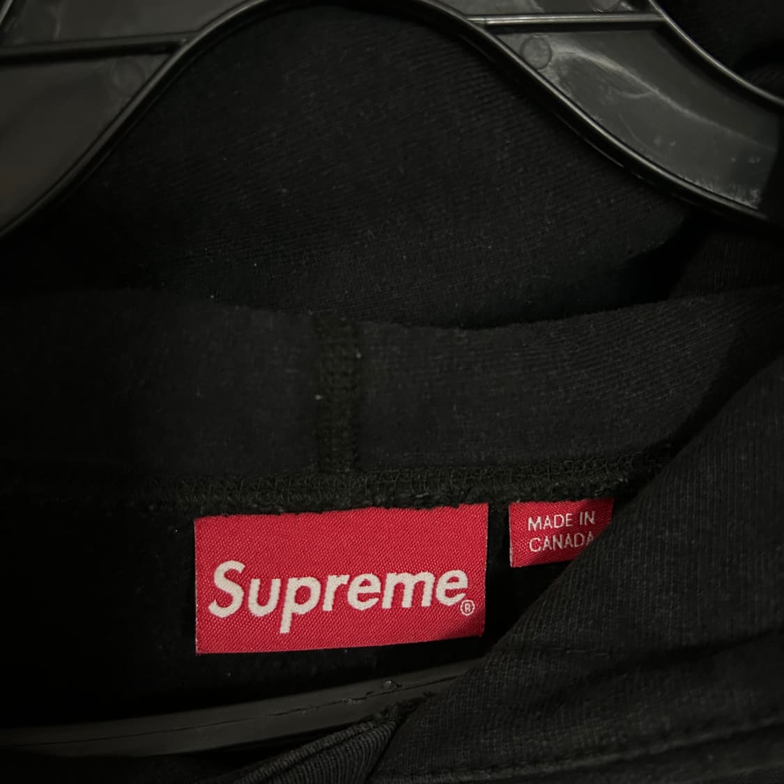 (L) 슈프림 글리터 아치 로고 블랙 후드 상품이미지6