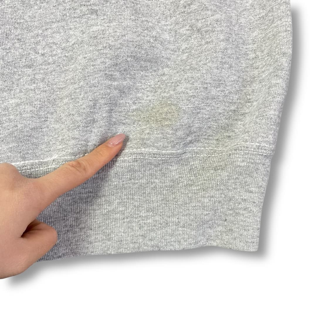 프룻오브더룸 그레이 자수 기모 맨투맨 스웻셔츠 M 상품이미지4