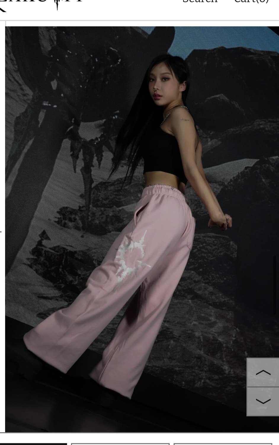 프릭코프 freakcoff 와이드 조거팬츠 핑크 트레이닝 상품이미지1
