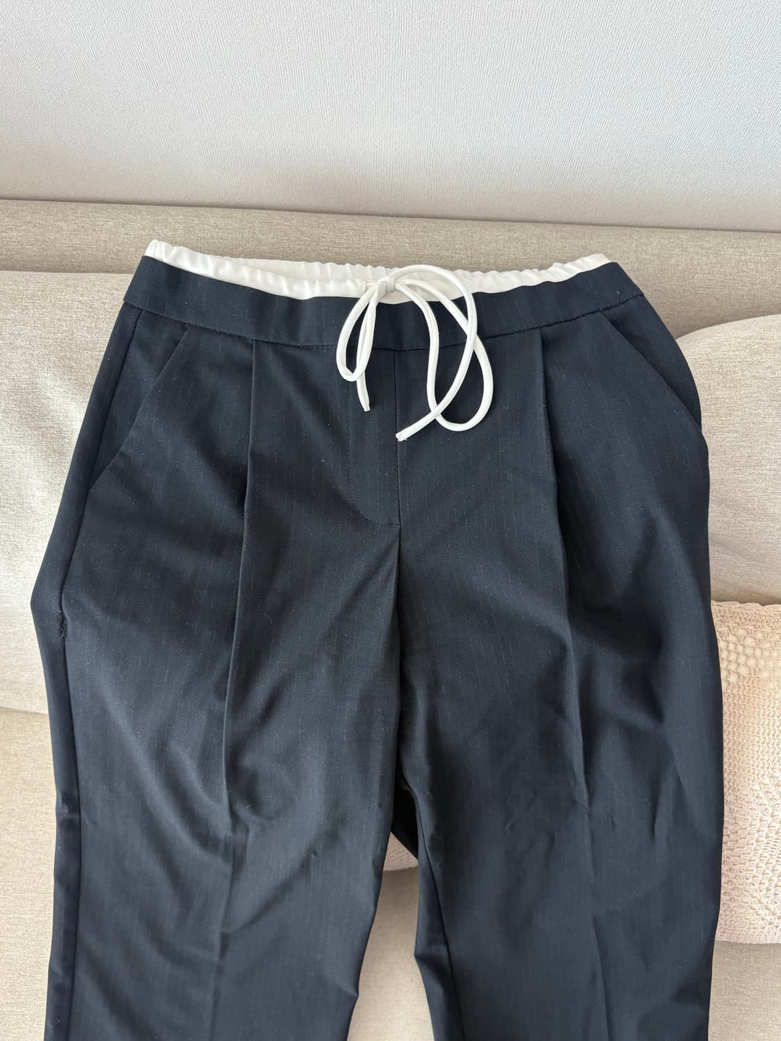 자라 더블 웨이스트 와이드 팬츠 XS 상품이미지4