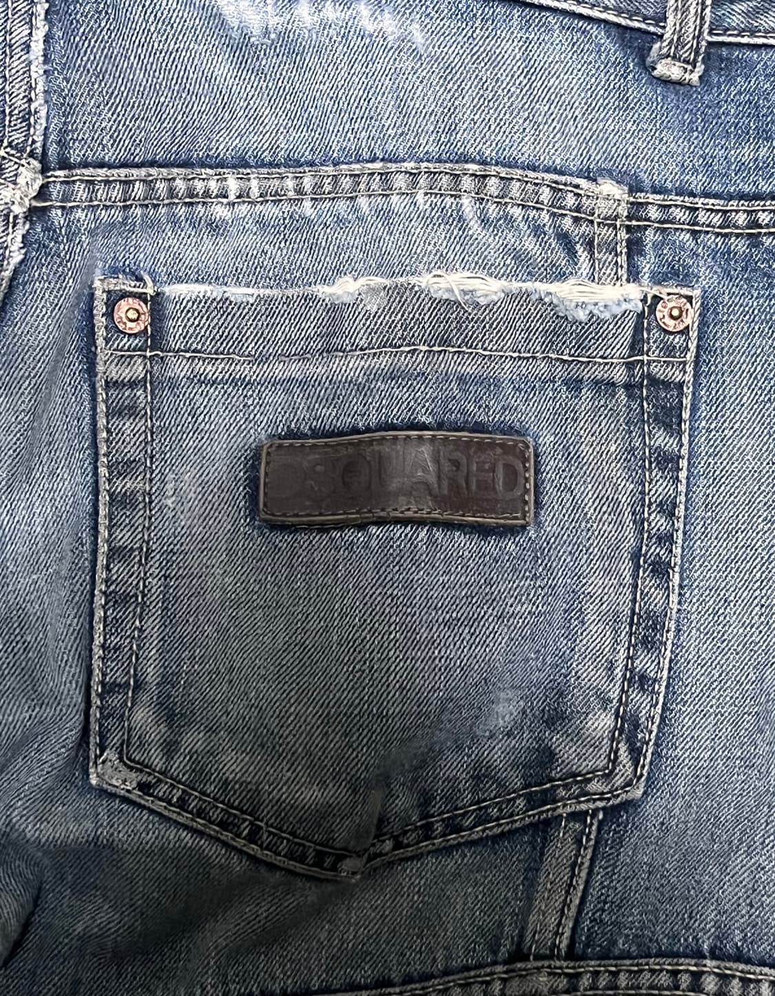 디스퀘어드 데미지 워싱 청바지 48 상품이미지6