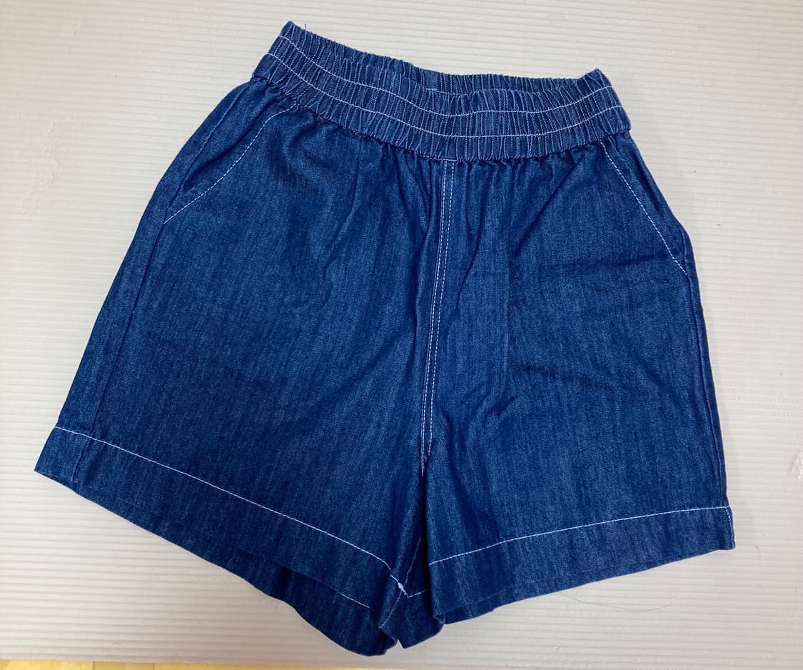 생지 데님 셔츠 반팔반바지 셋업 새상품  상품이미지3