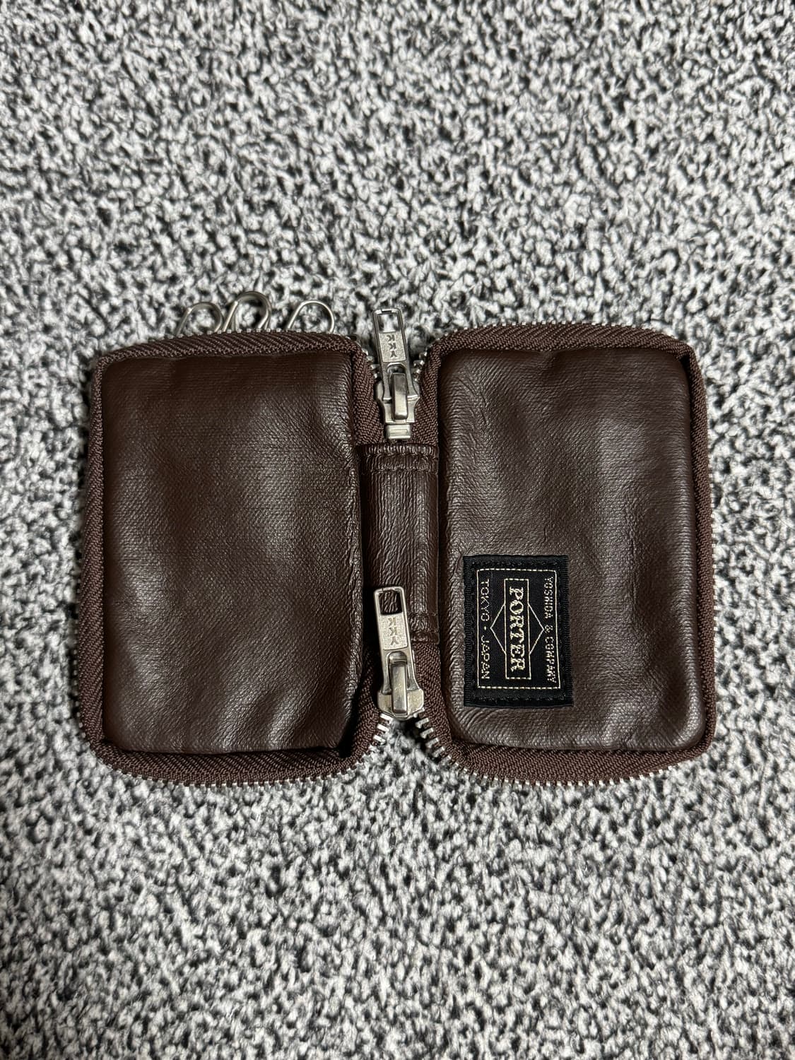 요시다포터 브라운 카드지갑 키케이스 상품이미지4