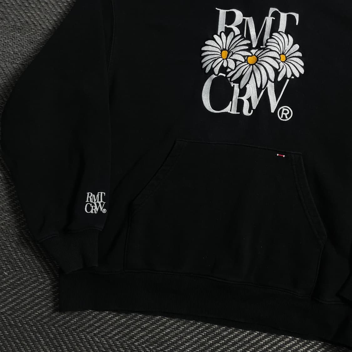 로맨틱크라운 옥스아이 데이지 박시핏 후드 티셔츠 y 4188 상품이미지3