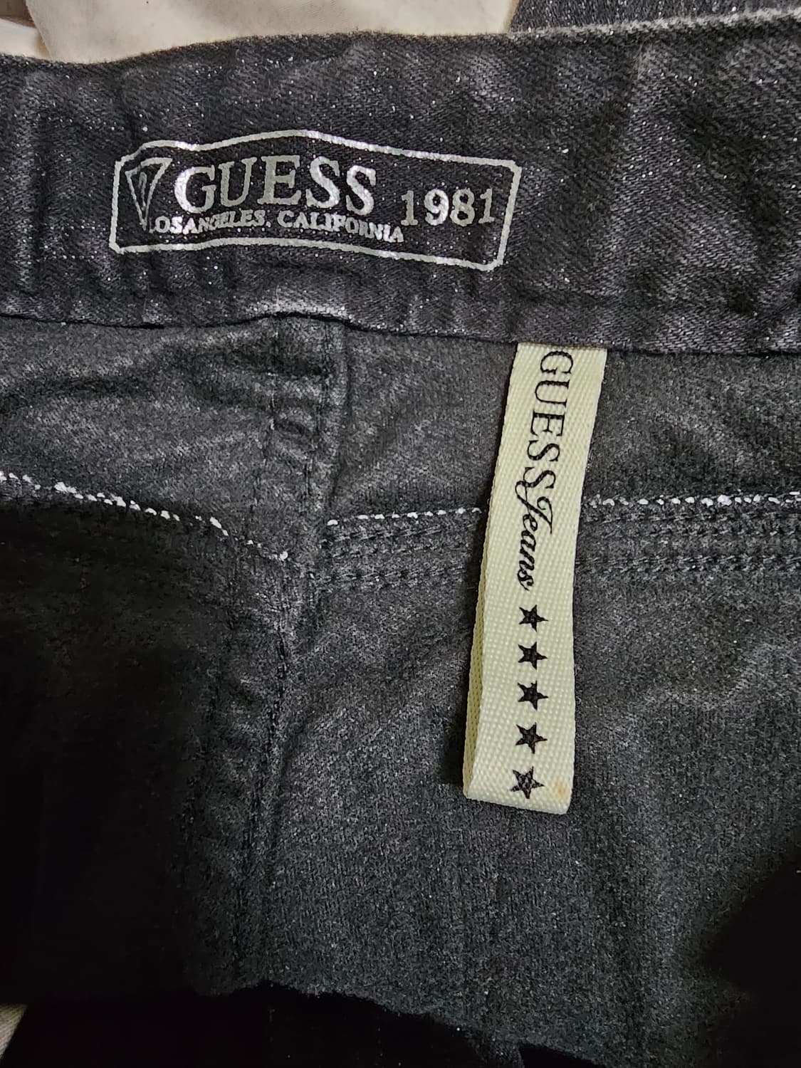 게스 블랙펄 스와르브스키 스판 기모 스키니 68-165  27인치 상품이미지9