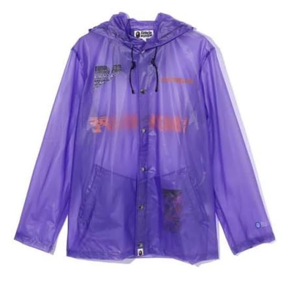 [M]베이프 19SS PVC 레인자켓 퍼플 상품이미지2