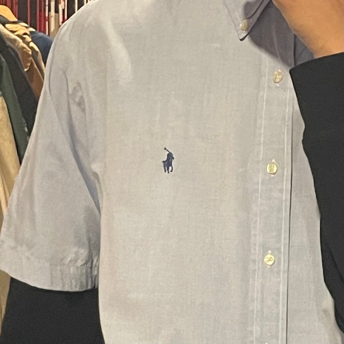 [IM] polo 폴로 라이트그레이시 블루 반팔셔츠 상품이미지6