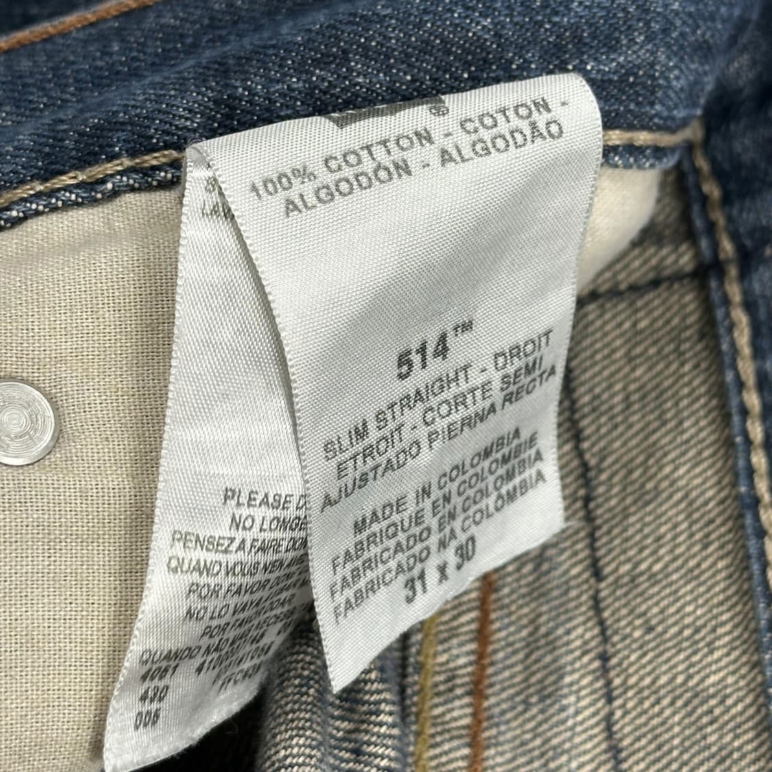 리바이스 514 오리지널 워싱 데님 팬츠 (31인치) 상품이미지7