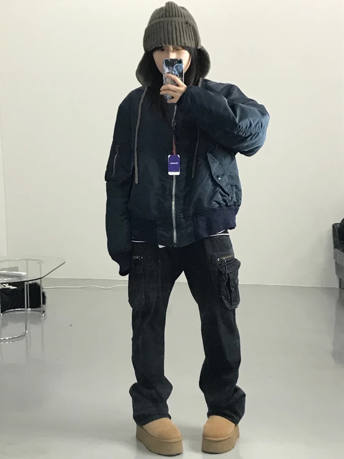 90's 네이비 알파인더스트리 MA-1 상품이미지1