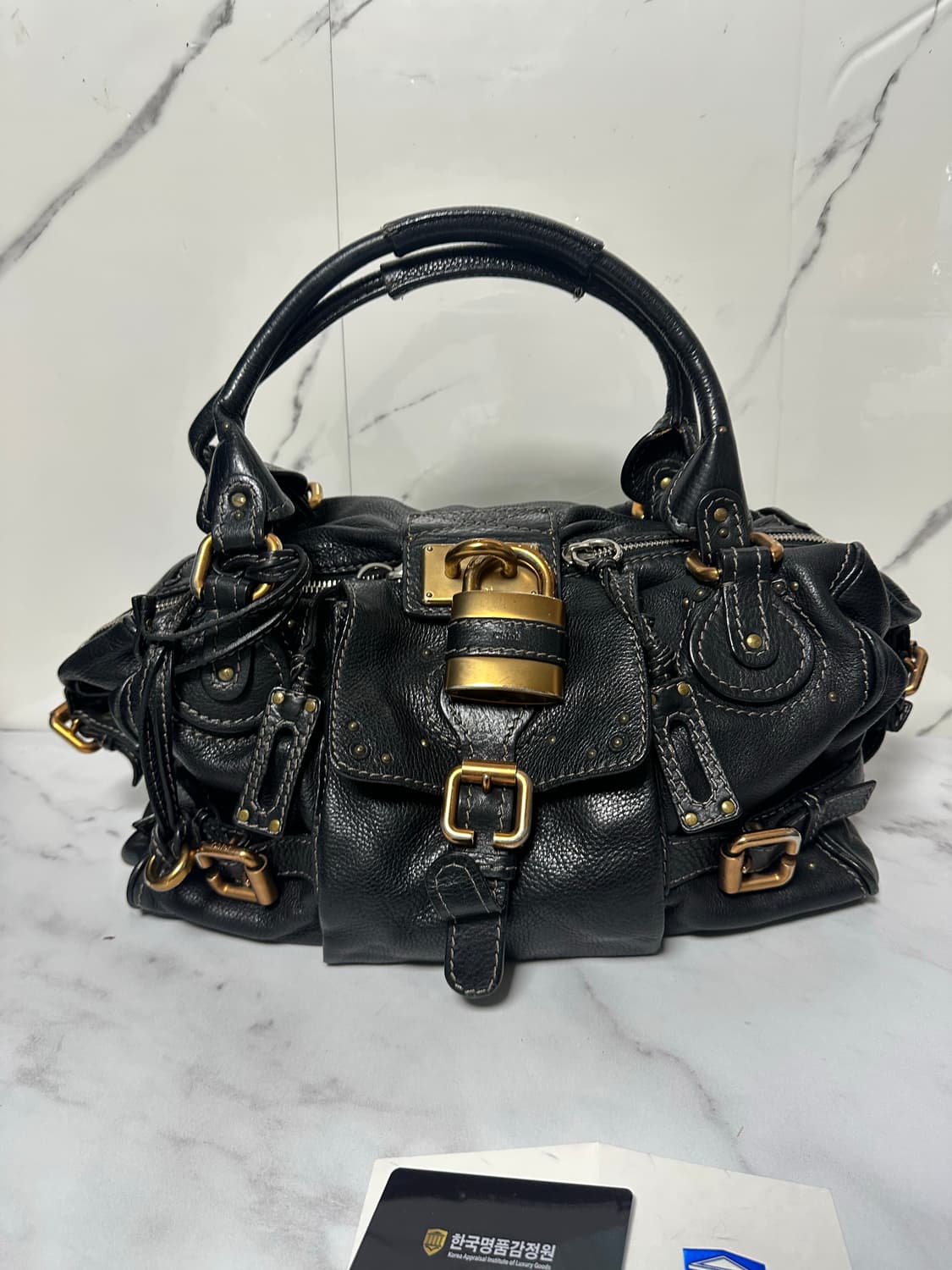 [A 정품] 끌로에 패딩턴 숄더백 블랙 라지 상품이미지1