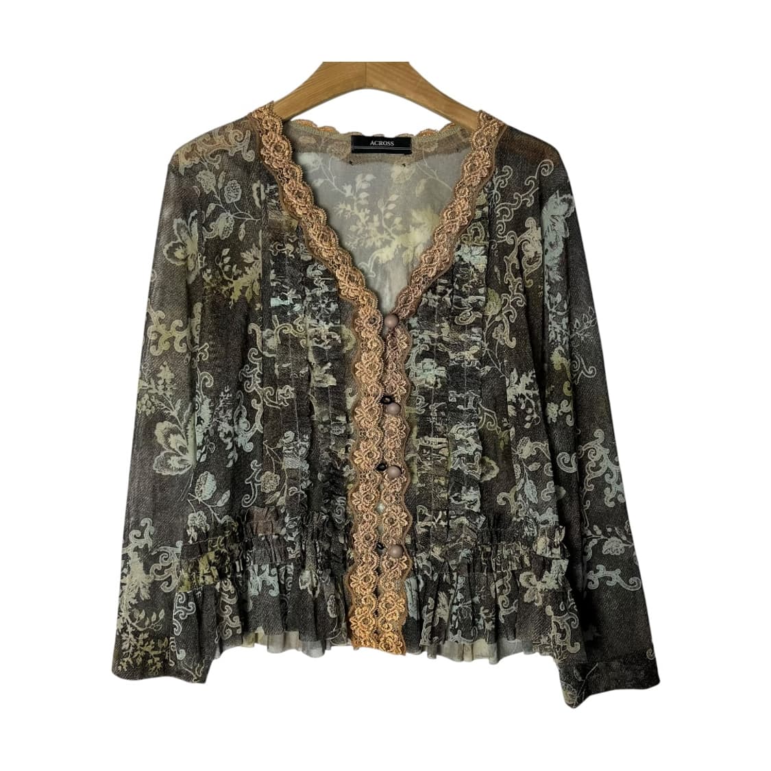 [JPN] 빈티지 재팬 오리엔탈 시스루 가디건 상품이미지1