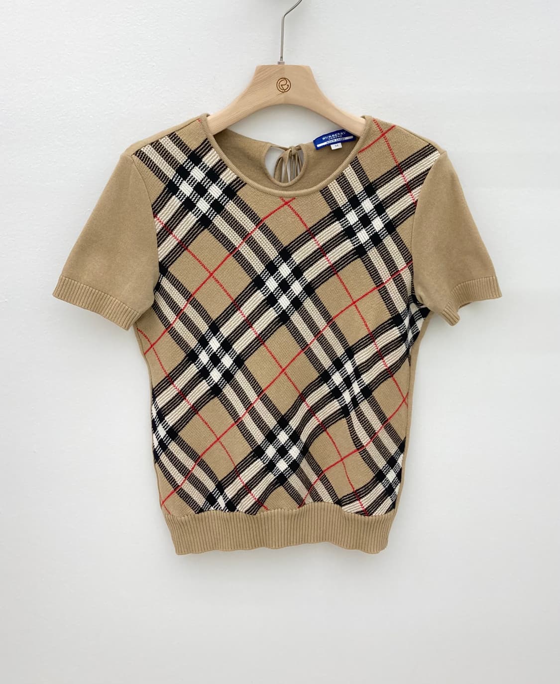 버버리 노바체크 반팔 니트 상품이미지1