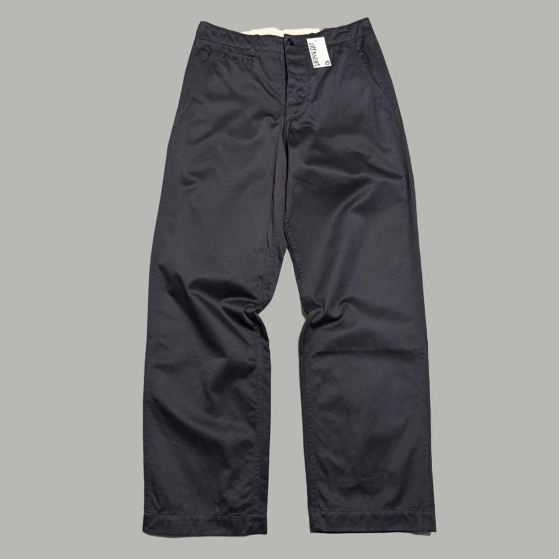 BAL 블랙컬러 5P 버튼 플라이 와이드 루즈 치노 팬츠 상품이미지7