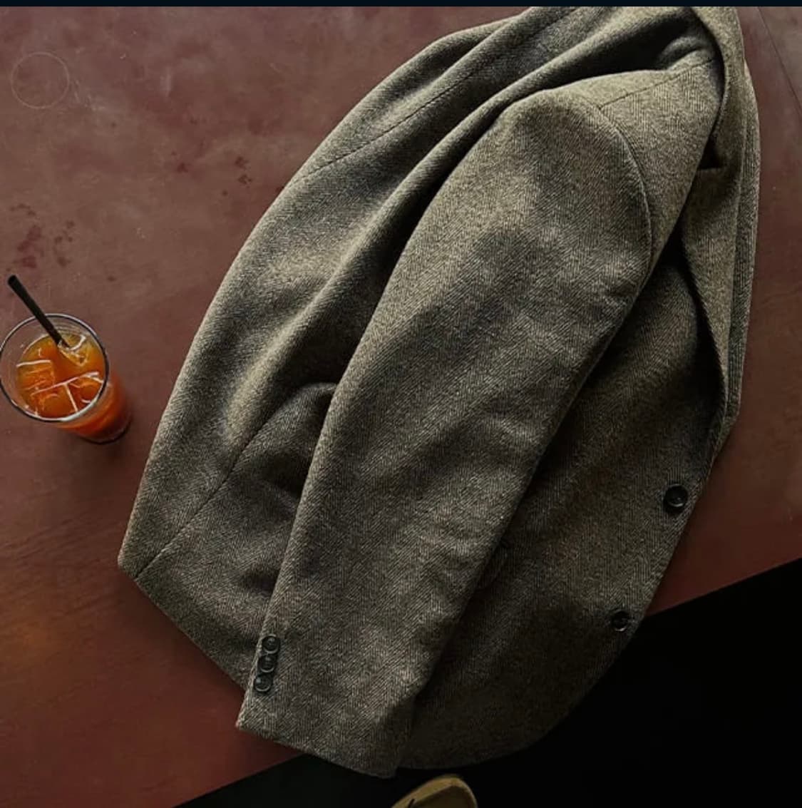 울 헤링본 블레이저 상품이미지3