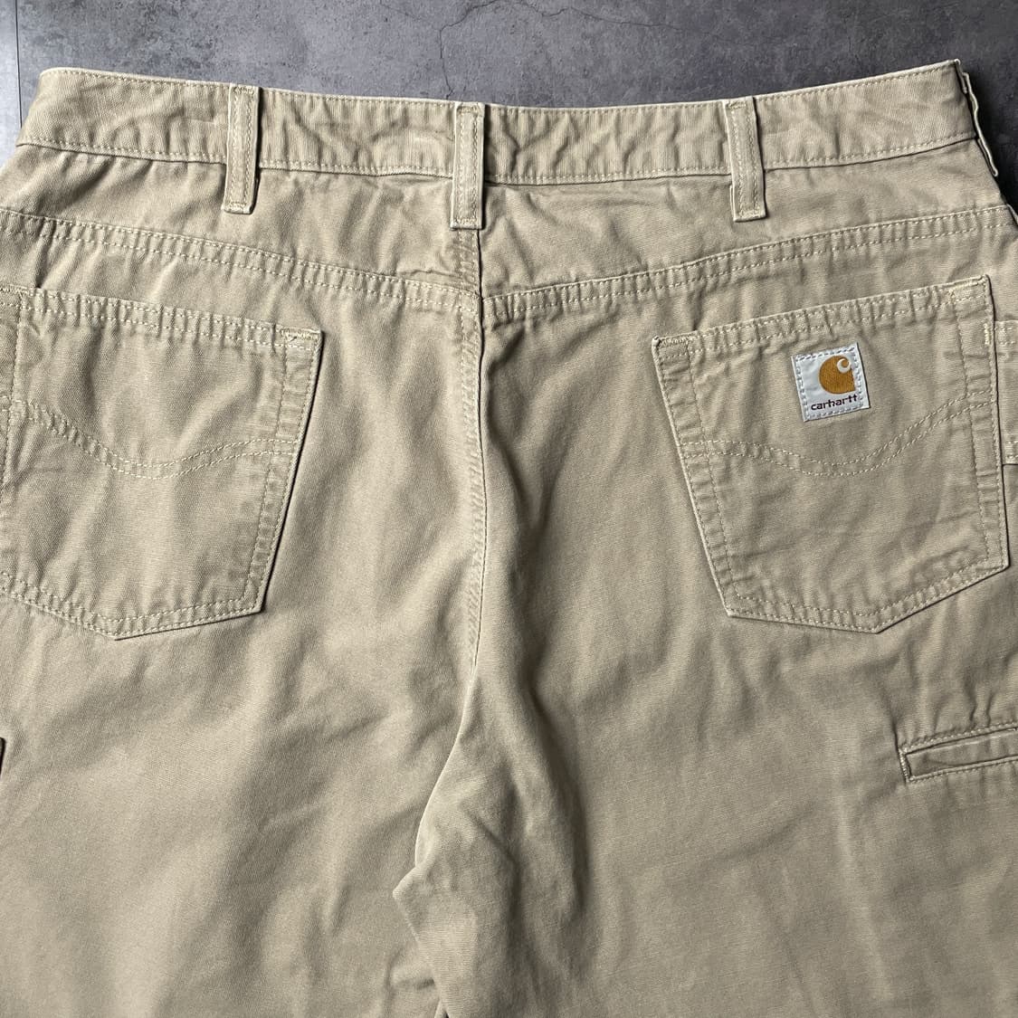CARHARTT 칼하트 베이지 캔버스 유틸리티 하프팬츠 A01014 상품이미지7